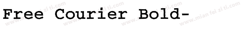 Free Courier Bold字体转换